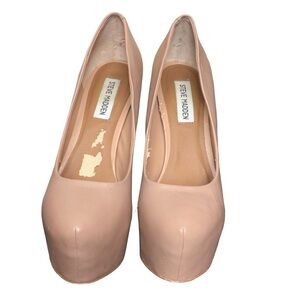 Steve Madden Women's Blush Platform Heels * peeling side see pics